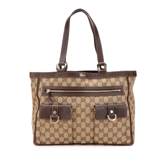 Pre-Loved Gucci GG Canvas Abbey D Ring Pocket Tote - Picture 1 of 12
